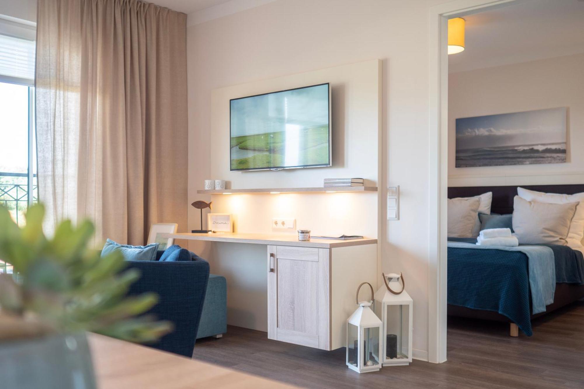 Börgerende-Rethwisch Aparthotel Waterkant Suites - Fewos Am Meer Mit Spa الغرفة الصورة
